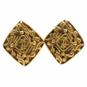 Chanel CHANEL Earrings Vintage Metal Gold Women's 56698a